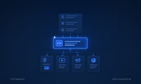 Zentrale Übersicht verschiedener Content-Assets zur strukturierten Content-Inventur und Bestandsaufnahme